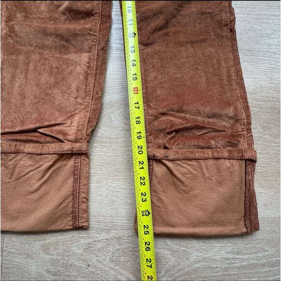 Pilcro Corduroy The Scotty Cuffed High Rise Straight Leg Jeans - Size 25 - Picture 7 of 8